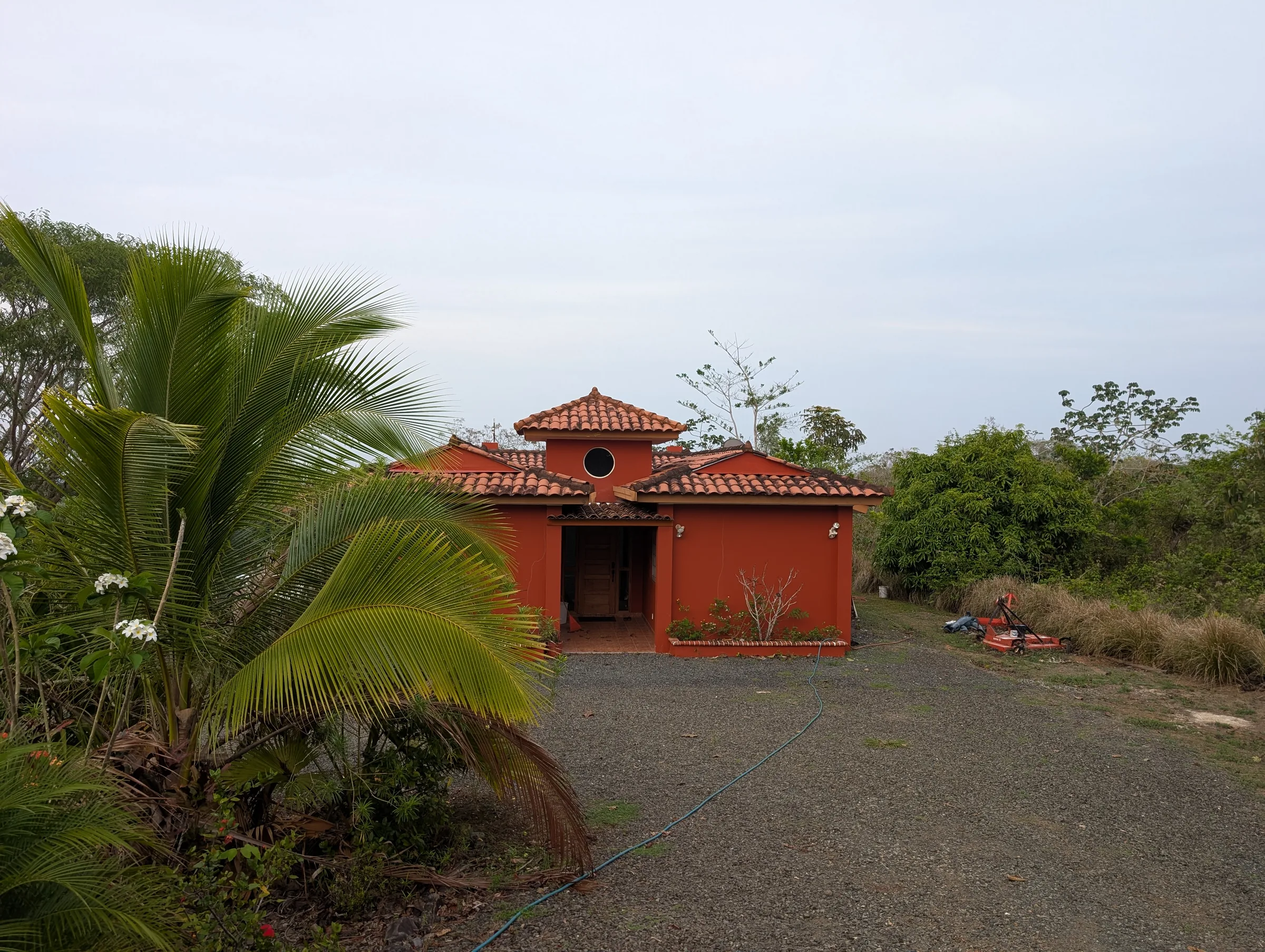 The three-bedroom poolhouse