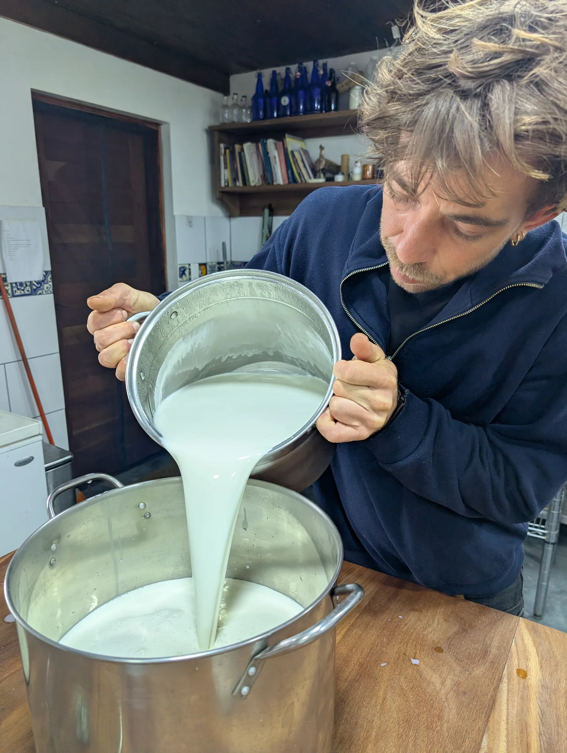 A volunteer at Finca 588 — 2