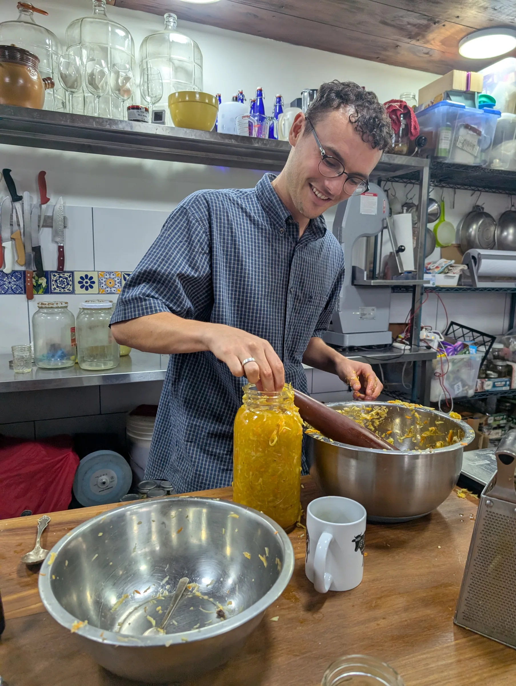 A volunteer at Finca 588 — 5