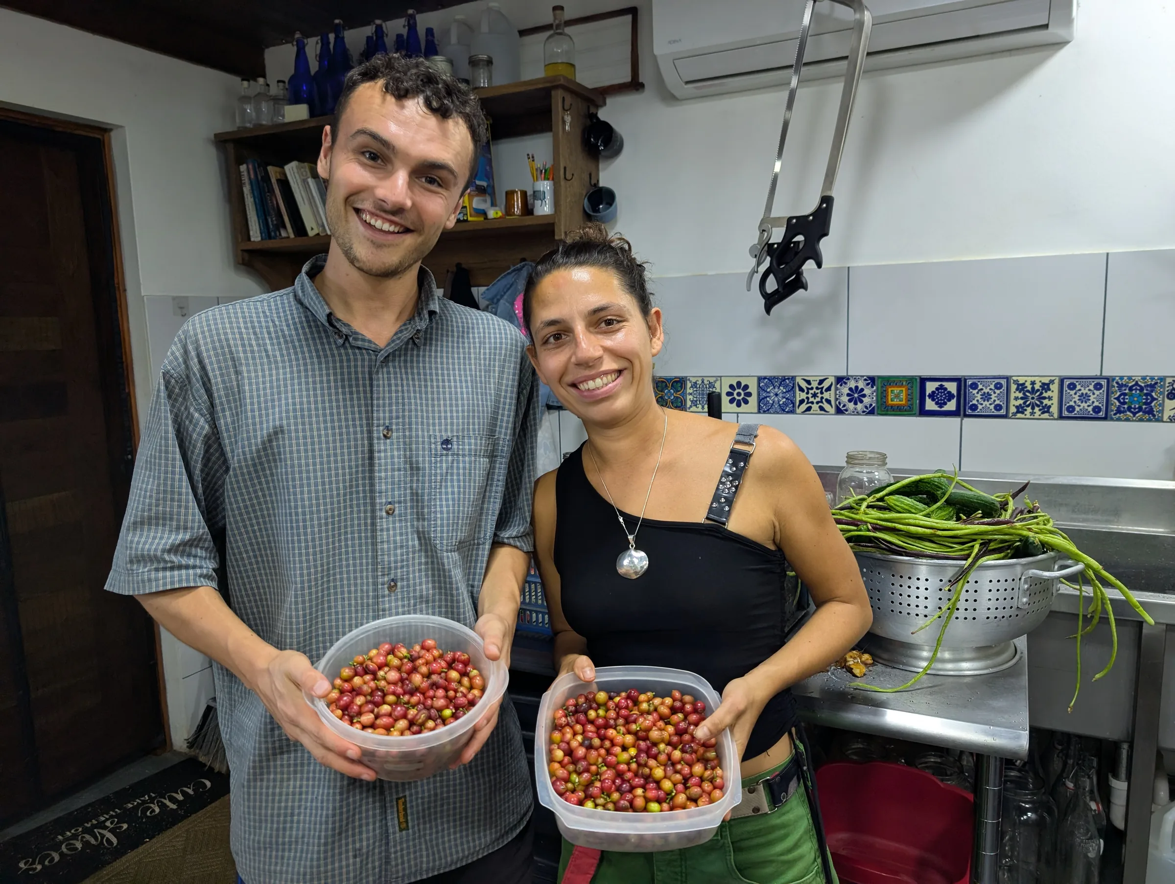 A volunteer at Finca 588 — 6