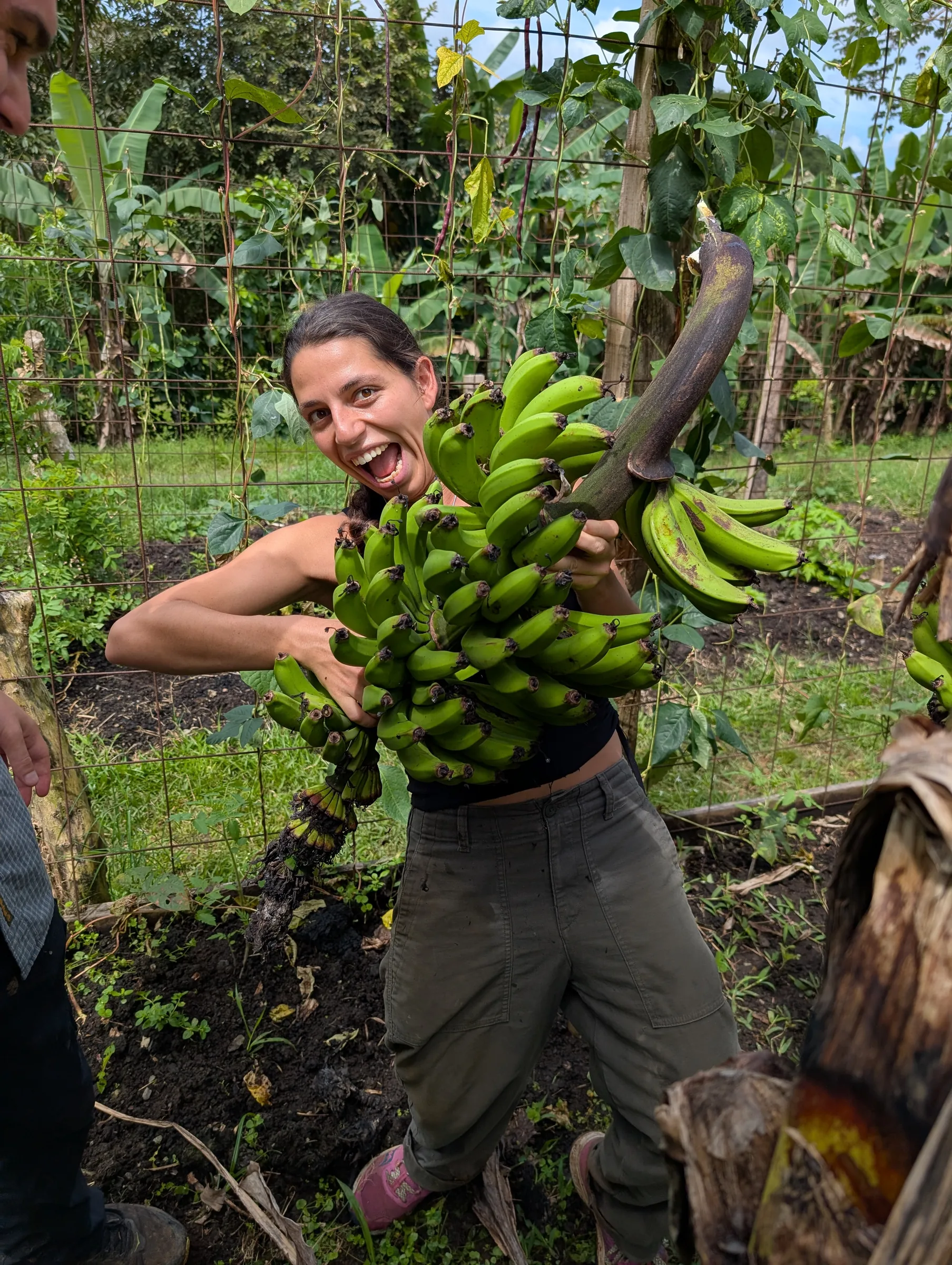 A volunteer at Finca 588 — 7